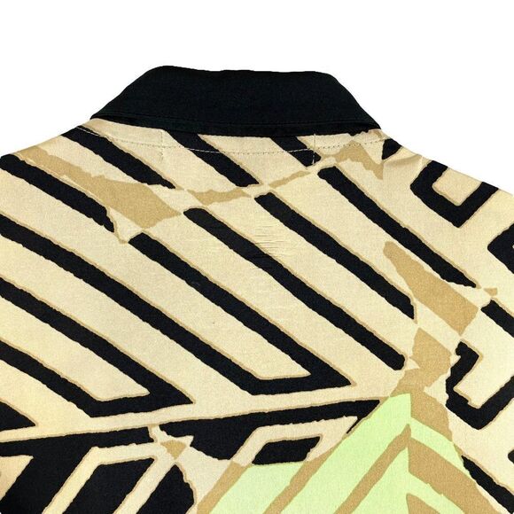Jamie Sadock sleeveless striped geometric print golf top Sz M - Picture 5 of 7